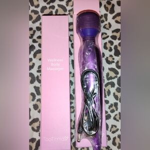 Metallic purple wand massager